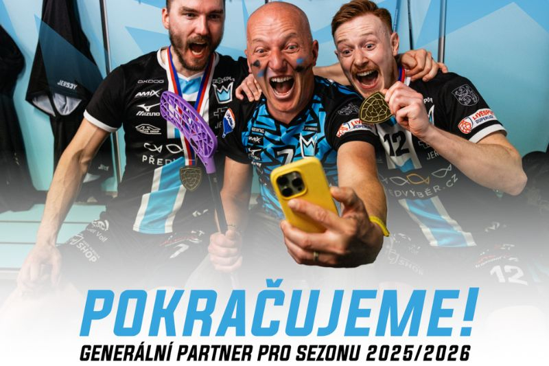 Předvýběr.CZ prodloužil partnerství s florbalovými mistry z Bolky Předvýběr.CZ prodloužil partnerství s florbalovými mistry z Bolky